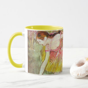 Dancers Bending Down by Edgar Degas, Ballet Art Mug