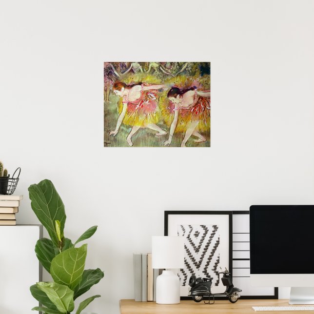 Dancers Bending Down by Edgar Degas, Ballet Art Poster (Home Office)