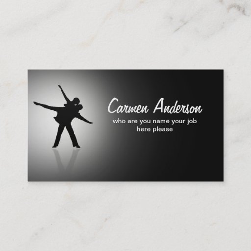 Customizable dancers business card