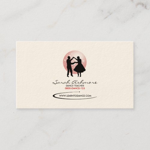 Dancers Business Card Disco Ball BG v2