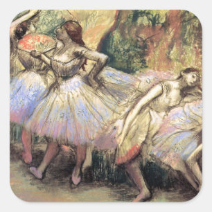 Dancers by Degas Square Sticker