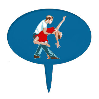 dancers cake topper