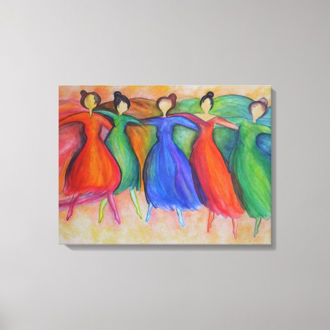 Dancers Canvas Print (Front)