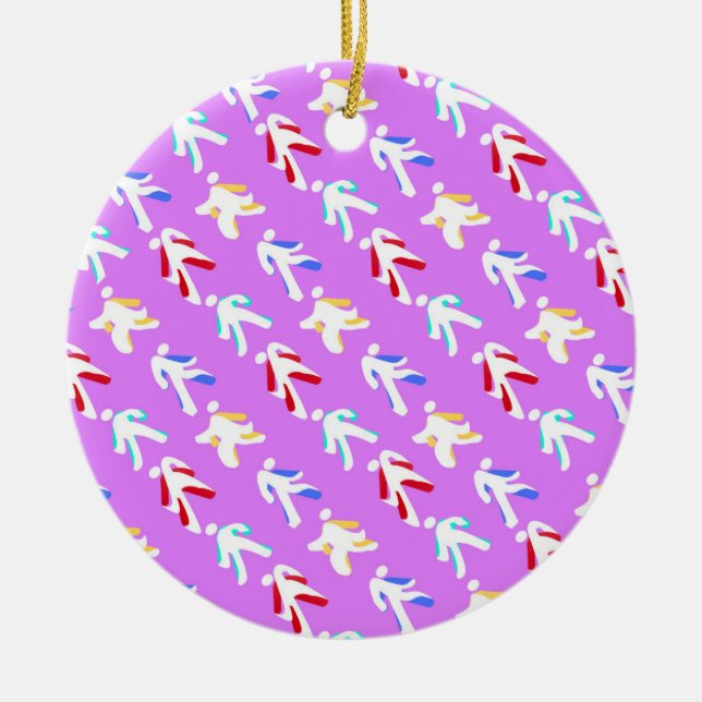 Dancers Ceramic Ornament (Front)