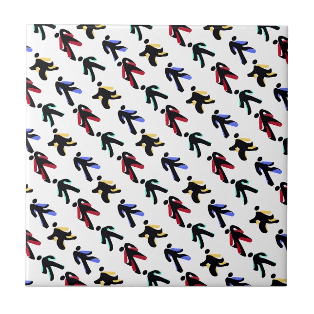 dancers ceramic tile (Front)
