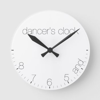 Dancer's Clock by univercitizen at Zazzle