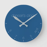 Dancer&#39;s Clock Classic Blue at Zazzle
