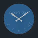 Dancer's Clock Classic Blue<br><div class="desc">Funny Clock,  best idea for gift. : )
2020 Color inspirated item.</div>