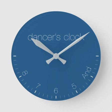 Dancer's Clock Classic Blue