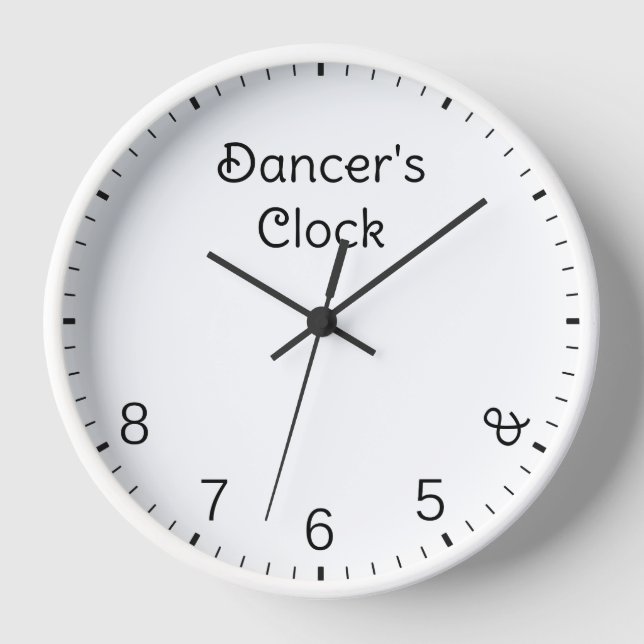 Dancer's Clock - Funny Dance Humor 5, 6, 7, 8 (Front)