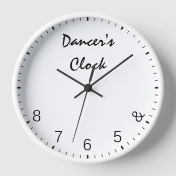 Dancers Clock - Funny Dancing Dance Humor 5678 by inspirationzstore at Zazzle