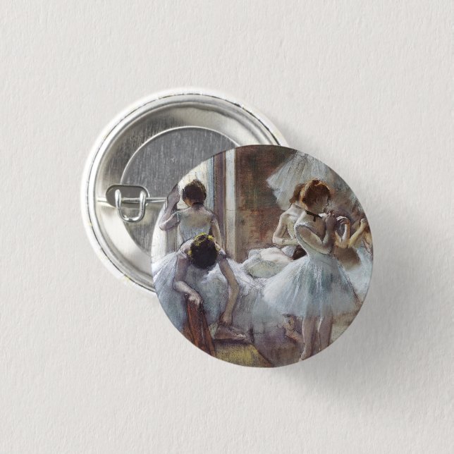 Dancers Edgar Degas  Button (Front & Back)
