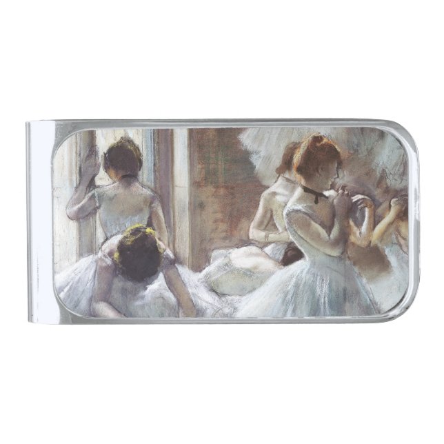 Dancers Edgar Degas  Silver Finish Money Clip (Front)