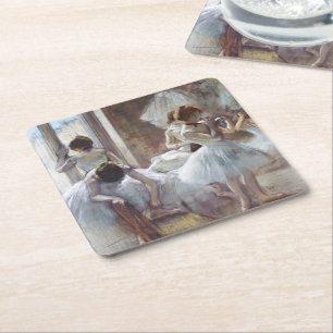 Dancers Edgar Degas Square Paper Coaster