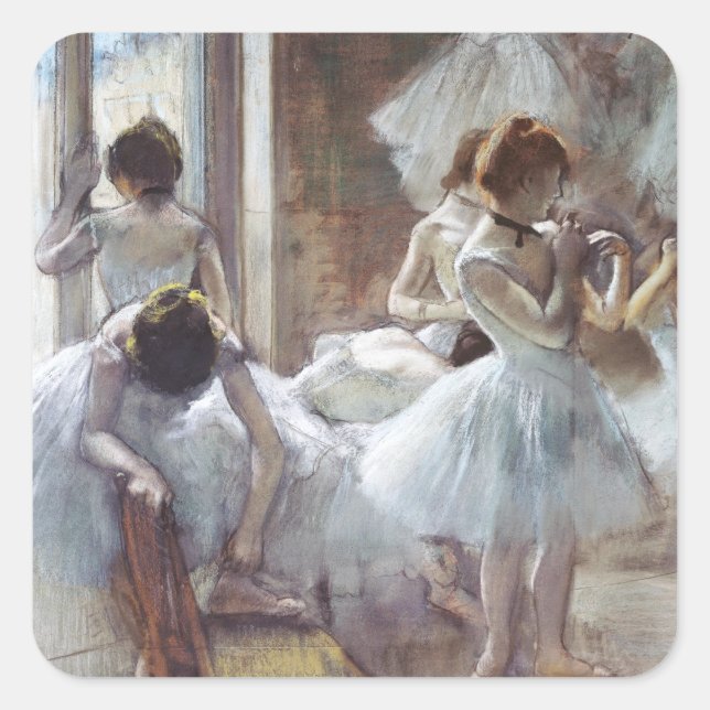 Dancers Edgar Degas   Square Sticker (Front)
