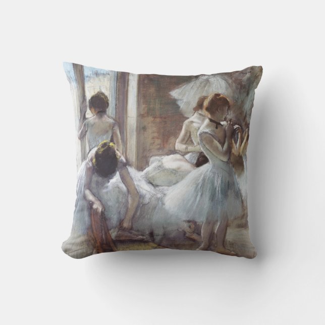Dancers Edgar Degas  Throw Pillow (Front)