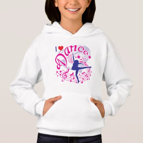 Dancers I Love Dance dancing Hoodie