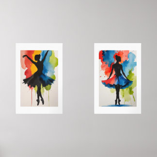 Dancers in Acula Arte Modernaire Wall Art Sets