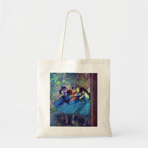 Dancers in Blue by Edgar Degas Vintage Ballet Tote Bag