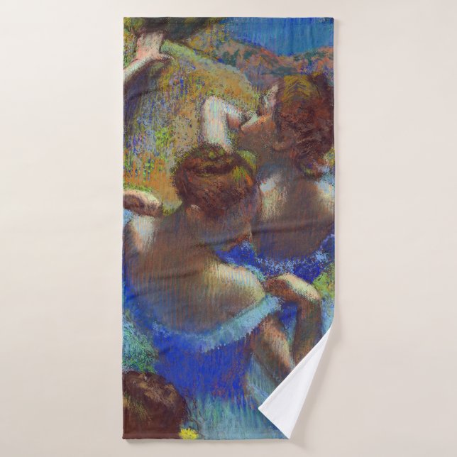 Dancers in Blue, Edgar Degas Bath Towel (Bath Towel)
