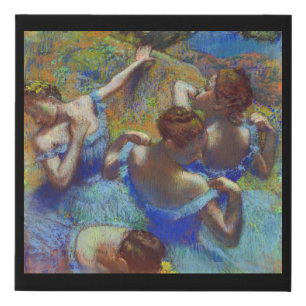 Dancers in Blue, Edgar Degas Faux Canvas Print