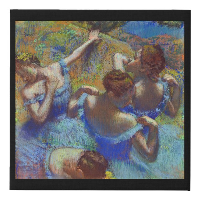 Dancers in Blue, Edgar Degas Faux Canvas Print (Front)