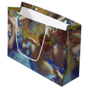 Dancers in Blue, Edgar Degas Large Gift Bag