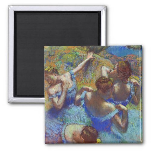 Dancers in Blue Edgar Degas Magnet