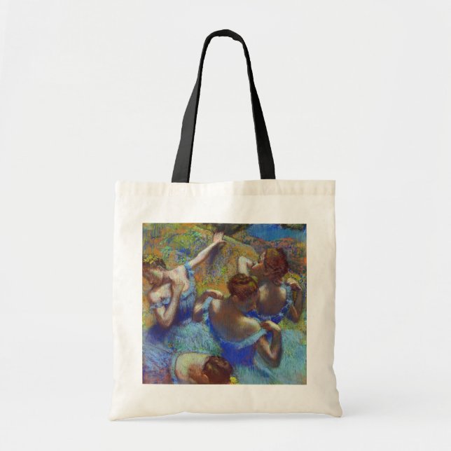 Dancers in Blue, Edgar Degas Tote Bag (Front)