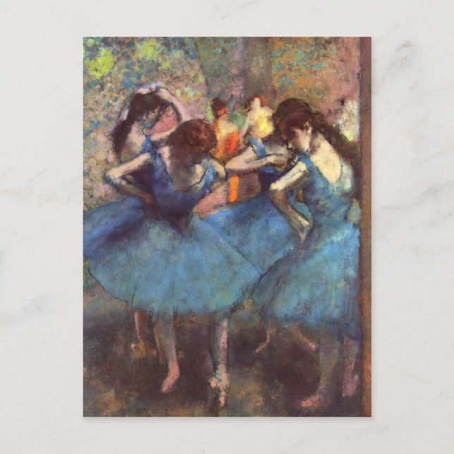 Dancers in Blue Postcard (Front)