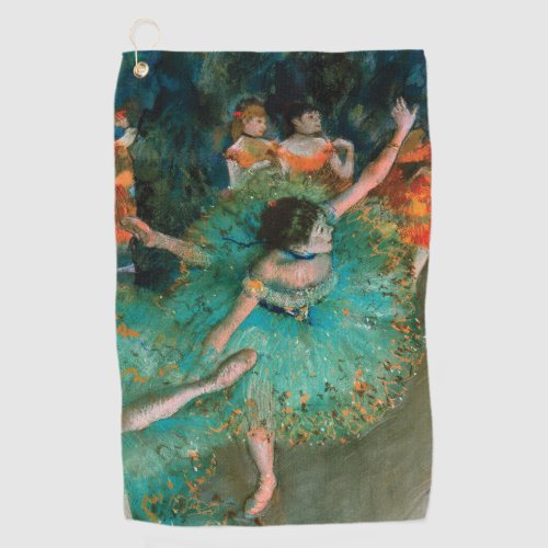 Dancers in Green by Edgar Degas Golf Towel