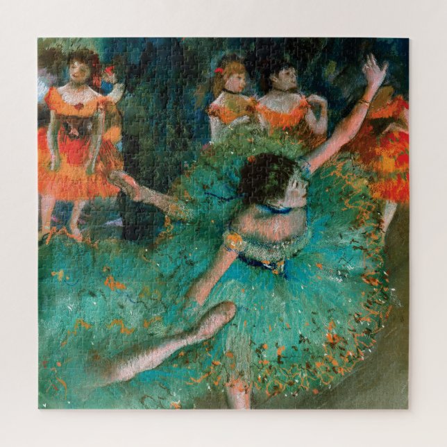 Dancers in Green by Edgar Degas Jigsaw Puzzle (Vertical)