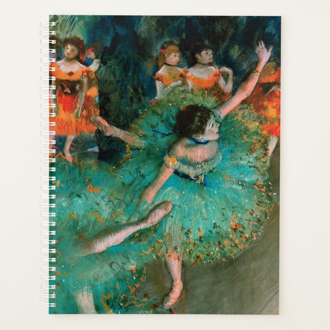Dancers in Green by Edgar Degas Planner (Front)