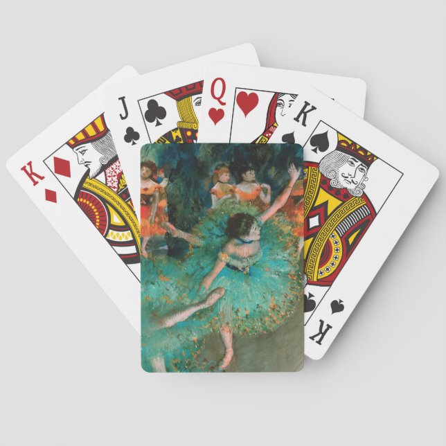 Dancers in Green by Edgar Degas Poker Cards (Back)