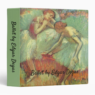 Dancers in Green by Edgar Degas, Vintage Ballet 3 Ring Binder