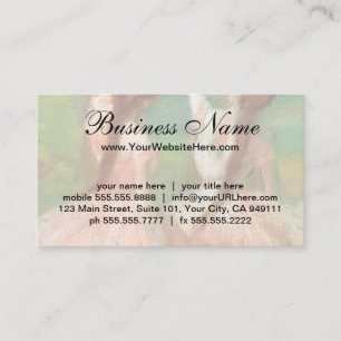 Dancers in Pink by Edgar Degas Business Card