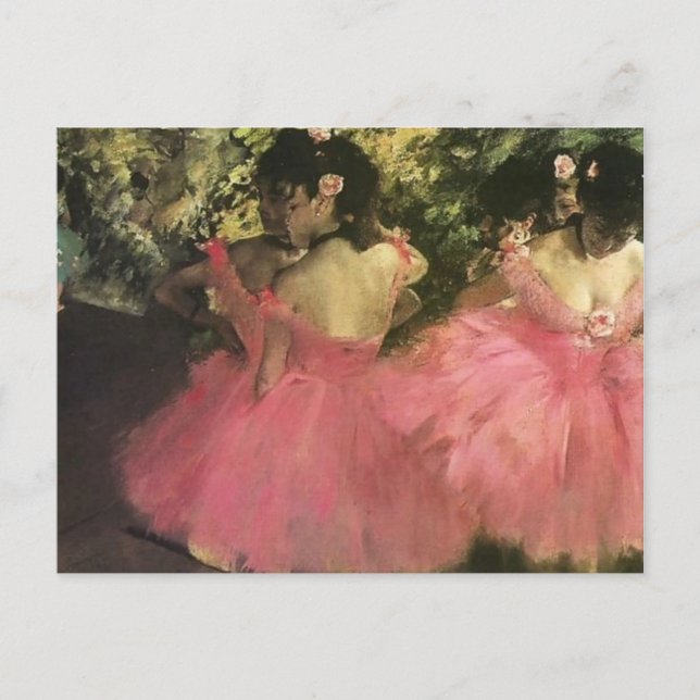 Dancers in Pink by Edgar Degas Postcard (Front)