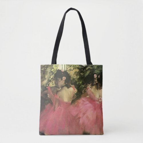 Dancers in Pink by Edgar Degas Tote Bag