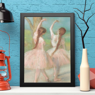Dancers in Pink by Edgar Degas, Vintage Ballet Art Poster