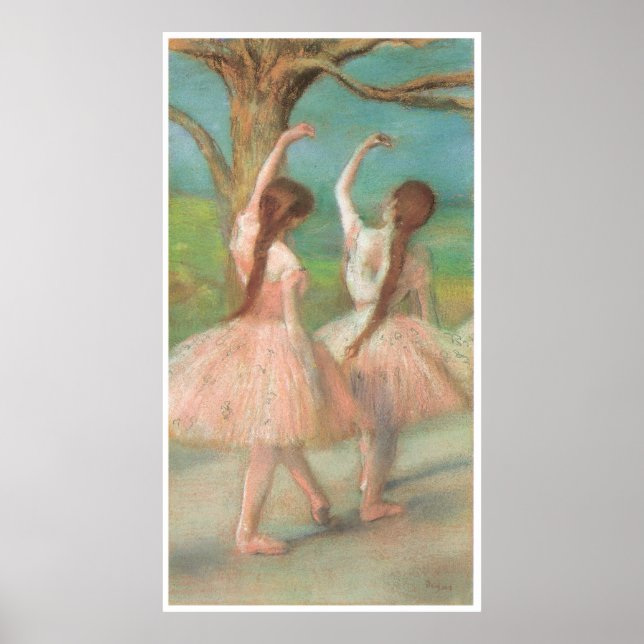 Dancers in Pink, c. 1885, Edgar Degas Poster (Front)