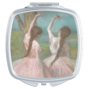 Dancers in Pink Edgar Degas Compact Mirror