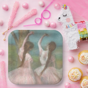 Dancers in Pink Edgar Degas Paper Plates