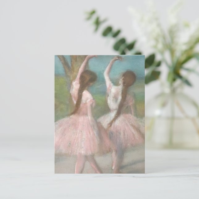 Dancers in Pink Edgar Degas Postcard (Standing Front)
