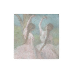 Dancers in Pink Edgar Degas Stone Magnet