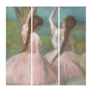 Dancers in Pink Edgar Degas Triptych