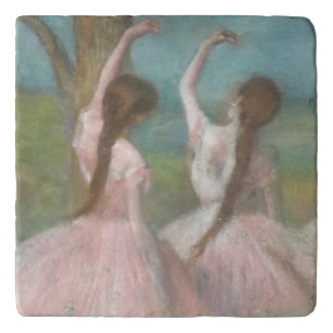 Dancers in Pink Edgar Degas Trivet