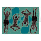 Dancers Jumping Graphic Pattern Cards (Front Horizontal)