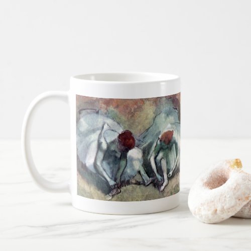 Dancers Lacing Their Shoes by Edgar Degas Coffee Mug