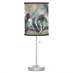 Dancers Lacing Their Shoes by Edgar Degas Table Lamp