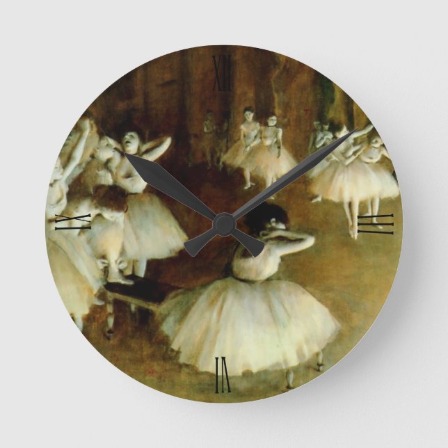 Dancers On Stage Art Clock (Front)